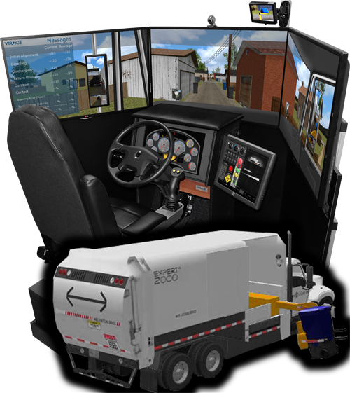 VS600M-Refuse-Waste truck simulator