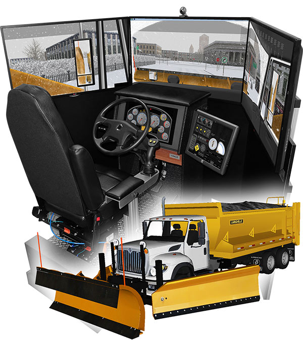 truck driving simulator vs600m Snow Plow Truck Driving Simulator