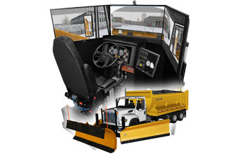 Snow Plow Truck Driving Simulator for snow plow operator Municipalities, Government
