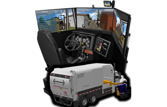 Waste & Recycling Truck Simulator VS600M-W for Waste and Recycling truck operators Municipalities